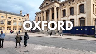 Oxford City Tour  Oxford Walking Tour 4K [upl. by Ielirol]