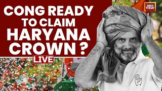 Haryana Results LIVE Is Congress On Its Way To Claim The Crown Of Haryana  Congress LIVE News [upl. by Eylatan466]