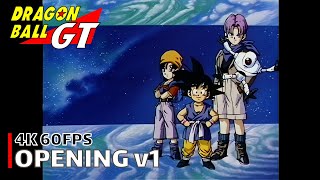 Dragon Ball GT  Opening v1 4K 60FPS  Creditless  CC [upl. by Maximo]