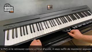 10  Initialisation du Yamaha P45 [upl. by Euqinemod]