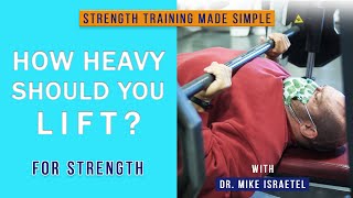 How Heavy Should You Lift  Strength Training Made Simple 4 [upl. by Nahamas536]