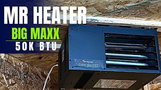 How to Mount a Mr Heater 50K BTU Heater On The Ceiling [upl. by Hayes]