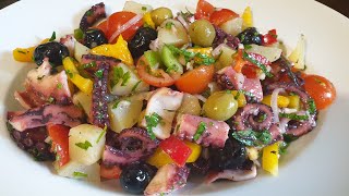 سلاطة قرنيط salade de poulpe [upl. by Munster]