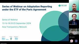 Series of Webinar on Adaptation Reporting under the ETF of the Paris Agreement  First Webinar [upl. by Rosio]