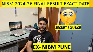 NIBM 202426 Final Result Date by ExNIBM Pune Student  NIBM Final Result Timing [upl. by Dorrehs]