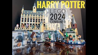 Combining ALL 2024 LEGO Harry Potter Castle Sets [upl. by Eelsha726]