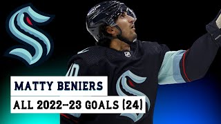 Matty Beniers 10 All 24 Goals of the 202223 NHL Season [upl. by Anayeek]