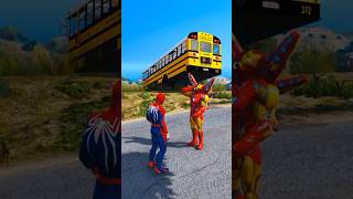 Spiderman Saves Girls in high hill fall and get back to university [upl. by Nalehp]