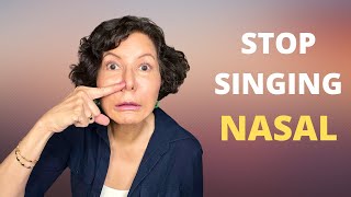 How to Sing Without Sounding NASAL shorts singinglessons voiceteacher vocalcoach [upl. by Rannug]