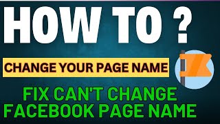 Fix Cant Change Facebook Page Name  How to Change Page Name with Just One Click 2024 Update [upl. by Noraha]