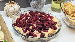 Fantastischer Nachtisch mit Windbeuteln Quark u Himbeeren ❤️ einfache Nachspeise Rezept Windbeutel [upl. by Stempien]