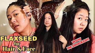 DIY Flaxseed Face amp Hair Mask Natural Botox for Glowy Skin amp Rapid Hair Growth 🌿 [upl. by Petersen412]