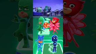 PJ Masks  Owlette 🆚 CatBoy 🆚 Night Ninja 🆚 Gekko X Dance Song Tiles Hop EDM Rush shorts [upl. by Leunamesoj]