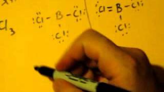 Lewis Dot Structure of BCl3 Boron TriChloride [upl. by Nuawed]