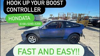 How To Hook Up Your Boost Controller In Hondata s100s300  The Fastest And Easiest Way  S300 [upl. by Pancho]