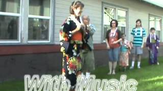 OBON dance lesson Naniwabushidayo Ginsei Wa Towel Dance 2014 SBT [upl. by Nealey]