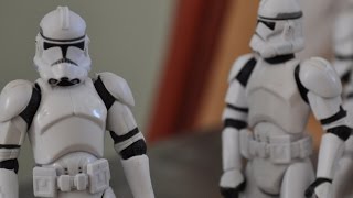 Star Wars Clone Troopers quotGet Off Mequot Stop Motion [upl. by Lonni]