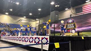 Cedarville High School  Arkansas State Cheer Competition 2023 14A Coed [upl. by Gennaro]