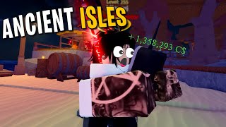 The BEST EXP amp MONEY farm for Ancient Isles  Fisch Roblox [upl. by Yerroc]