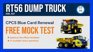 RT56 Dumper Truck  CPCS Blue Card Renewal Mock Test 15 Free Practice Questions amp Answers [upl. by Johppa]