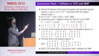 Nonnegative Matrix Factorizations for Clustering Haesun Park Georgia Institute of Technology [upl. by Xella]