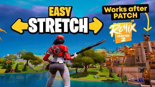 How To Get STRETCHED RESOLUTION in Fortnite Chapter 2 Remix Easy Stretched Res [upl. by Goldner]