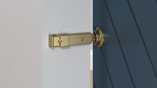 Howto Install the Barn Door Lock by National Hardware [upl. by Wharton]