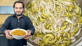 Karela Pyaz  Restaurant Style Karela Recipe [upl. by Terag820]