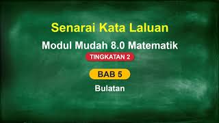 Modul Mudah 80 Matematik Tg2 Bab 5Password [upl. by Andri]