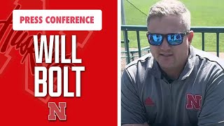 Head coach Will Bolt talks to media before fall I Nebraska Huskers I GBR [upl. by Jem]