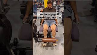 how to engage the quadriceps muscles dietplan travel fitnessmotivation jatt fitness [upl. by Eisdnil]