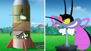 Oggy and the Cockroaches  A dangerous experience S06E36 CARTOON  New Episodes in HD [upl. by Dibbrun]