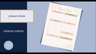 PLANNER DIÁRIO A5  COMO FAZER [upl. by Areehs]