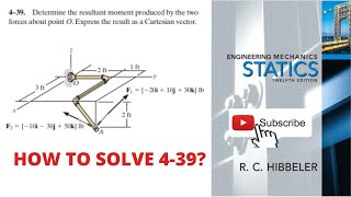 439 hibbeler statics chapter 4  statics hibbeler 12th [upl. by Anerahs689]