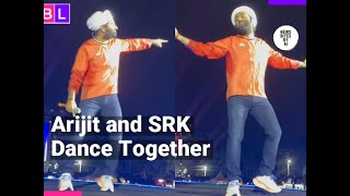 Arijit Singh Shakes a Leg with SRK at Concert [upl. by Alyacim]