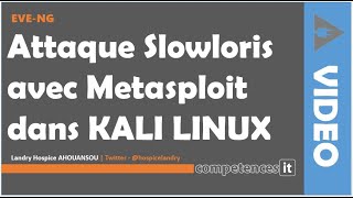 194 Attaque Slowloris avec metasploit dans Kali Linux cybersecurity eve [upl. by Kenton166]