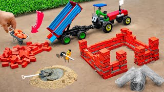 diy mini truck animal barn building construction science project sunfarming7533 [upl. by Adiaros]