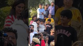 AlluArjuns Homecoming 🥹❤️  An emotional moment AlluAyaan AlluArha  Gulte [upl. by Waldner]