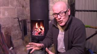 How To Build A Gas Bottle Pot Belly Wood Burner Stove With A Rope Seal Door With A Charcoal Forge F [upl. by Sladen]