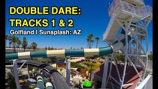 4K Double Dare  Tracks 1 amp 2 Golfland Sunsplash Mesa AZ [upl. by Enomyar]