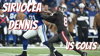 Buccaneers LB Sirvocea Dennis Vs Colts Film Study [upl. by Farlay]