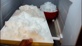 FLAKY ICE MIXED IN WITH HUMIDIFIER FROST  REFROZEN BOTTOM TRAY  REQ 1250 [upl. by Ydiarf687]