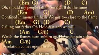 I See Fire Ed SheeranThe Hobbit Guitar Cover Lesson Lyrics and Chords  Sing and Play [upl. by Meehahs576]