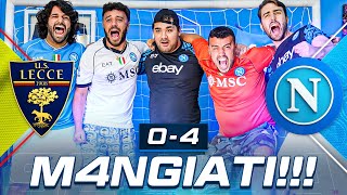 😜 M4NGIATI LECCE 04 NAPOLI  LIVE REACTION NAPOLETANI HD [upl. by Billen749]