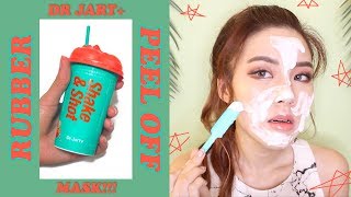 😮 DIY PEEL OFF RUBBER MASK 😮  Dr Jart Shake amp Shot Mask First Impressions  Review [upl. by Hgalehs]