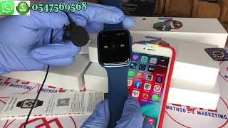 How to connect T500 Plus Max Smartwatch to your Phone Series 7 Clone BT CallsMusic Custom Dials [upl. by Benedic]