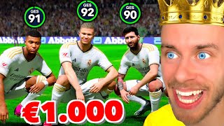 Ich habe mit einem 1€ vs 1000€ FC 24 Team gespielt 🤑 [upl. by Ydissahc]