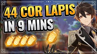 BEST LOCATIONS Cor Lapis Farming Route FAST AND EFFICIENT  Genshin Impact F2P Farming [upl. by Naimed]