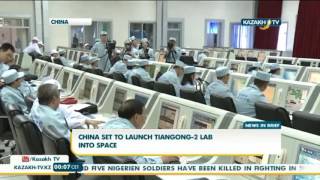 China set to launch Tiangong2 lab into space  Kazakh TV [upl. by Judus798]