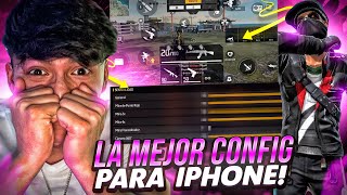 LA MEJOR CONFIGURACIÓN DE IPHONE 2023 EN FREE FIRE 🥶 [upl. by Aloisius184]